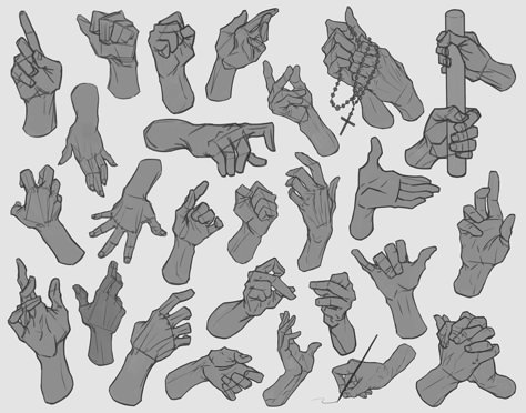 Hand Studies, Austin DeGroot on ArtStation at https://www.artstation.com/artwork/rRa0Oa Base Drawing, Hand Gestures, Hand Drawing Reference, Anatomy Sketches, Reference Drawing, Hand Reference, Body Reference Drawing, Anatomy Drawing, Figure Drawing Reference