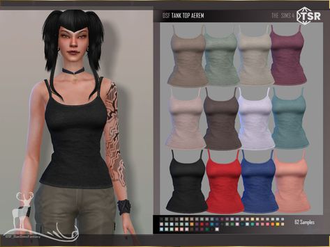 The Sims Resource - TANK TOP AEREM Sims 4 Tank Top, Sims Folder, Sims 4 Hair Male, Sims 4 Tsr, Sims 4 Cc Kids Clothing, Sims 4 Cas Mods, Sims 4 Body Mods, Sims 4 Cc Skin, Sports Outfits