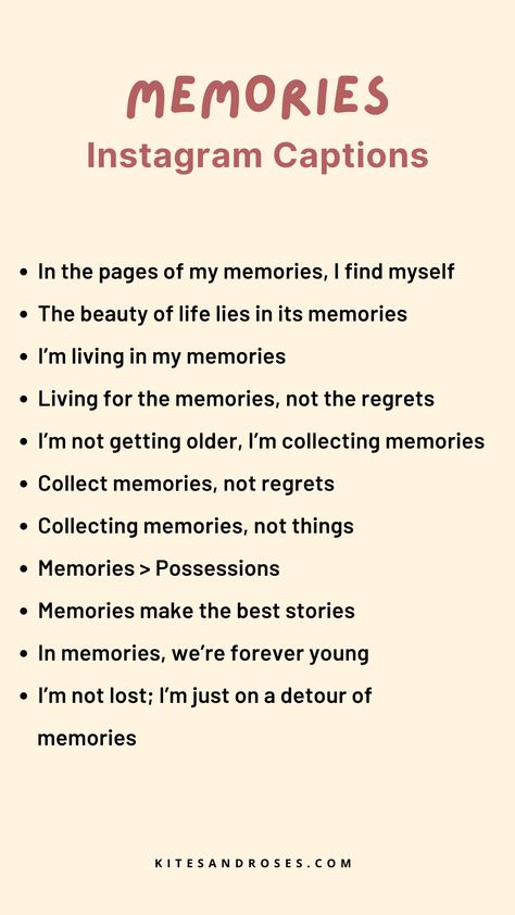 Quotes For Good Memories, Quotes On Capturing Moments, Beautiful Words For Nature, Best Moments Quotes Memories, Quotes For Moments, Caption For Past Memories, Short Memories Quotes, Captions For Life Quotes, Memories Bio Instagram