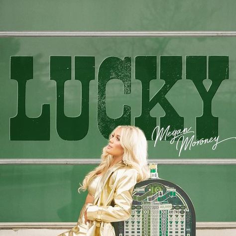 Megan Moroney on Instagram: "MY DEBUT ALBUM “LUCKY” IS YOURS ON MAY 5TH! & I’m dropping the title track next friday ☘️ seriously thank y’all so so much for believing in me & my music. this couldn’t have ever happened without you guys - i’m so excited ahhhh preorder available now in my bio 🥹🤭😭🥳" Megan Moroney Album Cover, Lucky Megan Moroney, Megan Moroney Poster, Country Homescreen, Meg Moroney, Homecoming Signs, Megan Moroney, Next Friday, Real Music