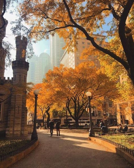 Autumn City, Autumn In New York, Fall Mood, Aesthetic Autumn, Wallpaper Halloween, Autumn Scenery, Fall Feels, Best Seasons, Autumn Cozy