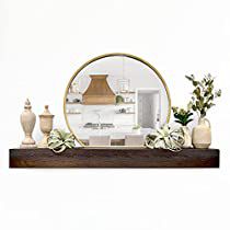 Check this out on Amazon Above Mantel Decor, Restoration Hardware Modern, Shelf Is On Top Of The 56" Rectangle Wall Mirror, Above Fireplace Decor, Floating Fireplace Mantel, Modern Rustic Furniture, Floating Fireplace, Long Floating Shelves, Floating Mantel