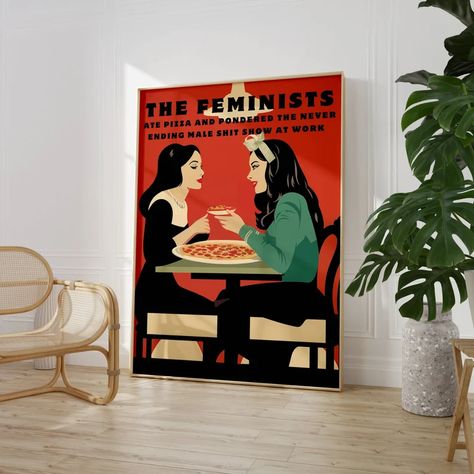 Funny Feminist Retro Print Feminist Poster Feminism Wall Art Funny Feminist Gifts Red Wall Art Womens Rights Pro Choice Female Empowerment - Etsy UK Feminist Gifts, Funny Feminist, Feminist Poster, Feminist Humor, Wall Art Funny, Red Wall Art, Feminist Gift, Red Wall, Female Empowerment