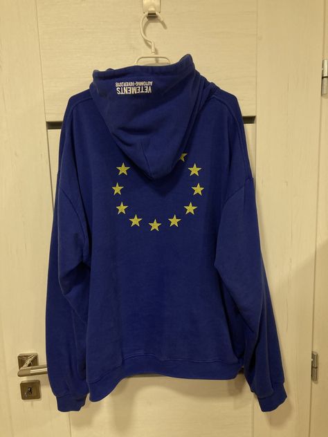 Archival Clothing Vetements Euro Hoodie | Grailed Grailed Clothing, Vetements Hoodie, Men's Tops, Balenciaga, Blue Color, Mens Outfits, Mens Tops, Quick Saves, Clothes