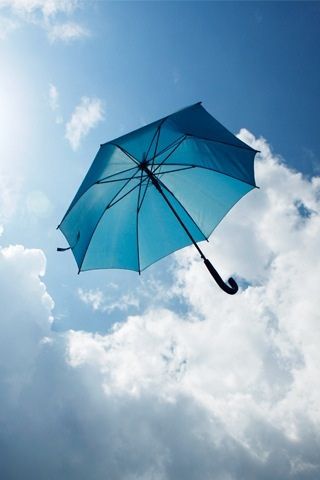 High flying blue umbrella | by Jasonmon Blue Umbrella Aesthetic, Flying Umbrella, Umbrella Aesthetic, Umbrella Photography, Umbrella Photo, Blue Umbrella, Baby Blue Aesthetic, Light Blue Aesthetic, Umbrella Art