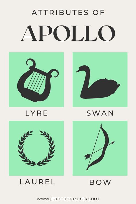 Greek Pantheon Aesthetic, Apollo Symbol Greek Mythology, Symbols Of Apollo, Apollo Symbolism, Greek God Symbols, Greek Mythology Symbols, Apollo Symbol, Apollo Mythology, Apollo Greek God