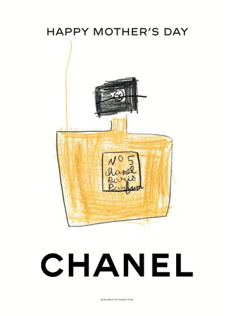 CHANEL celebrates Mother’s day with children’s drawings of its most iconic products. | Numéro Magazine Chanel Mothers Day Campaign, Chanel Mothers Day, Mothers Day Marketing, Mothers Day Ads, Mothers Day Advertising, Communication Campaign, Mothers Day Ad, Chanel Ad, Mother's Day Design