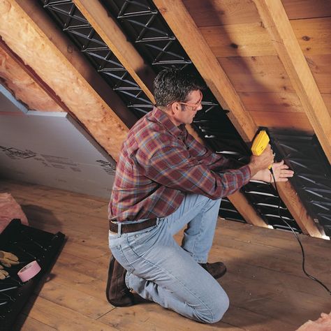 Finishing an Attic (DIY) | Family Handyman Attic Makeover, Garage Attic, Attic Renovation Ideas, Finished Attic, Attic Playroom, Attic Loft, Attic Insulation, Attic Conversion, Attic Room