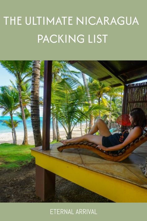 Allison, the author of the article, sitting on a fancy bungalow patio in corn island nicaragua Nicaragua Outfits, Nicaragua Aesthetic, Travel In Mexico, Nicaragua Travel, Missions Trip, Mayan Ruins, Leave Behind, What To Pack, Central America