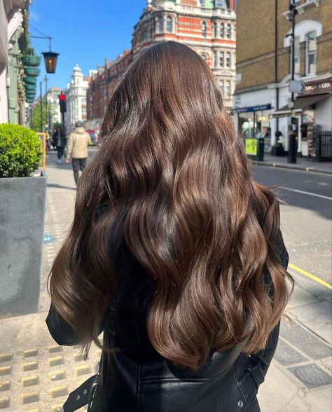 Wavy Brown Hair, Brown Wavy Hair, Rambut Brunette, Brown Hair Inspo, Long Healthy Hair, Long Brown Hair, روتين العناية بالبشرة, Silky Hair, Dream Hair