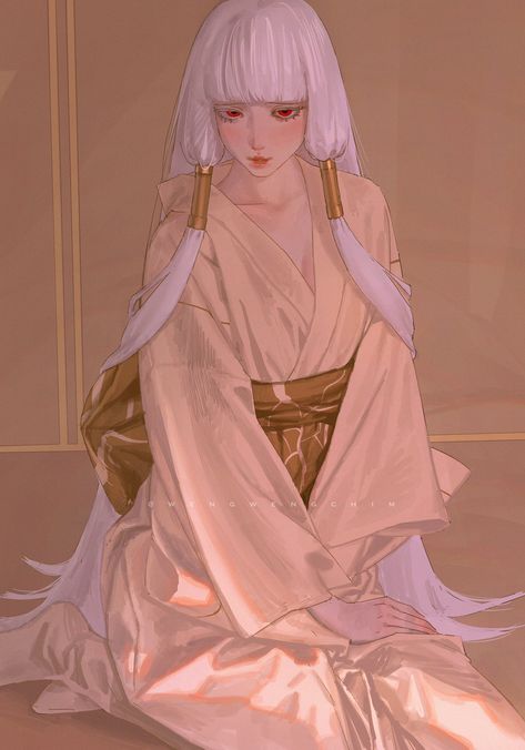 Animated Art, Random Photos, 영감을 주는 캐릭터, Digital Art Girl, Drawing Poses, Anime Poses, A Drawing, Wisteria, White Hair