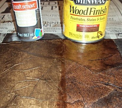 how to create a faux leather finish using brown paper, painted furniture, repurposing upcycling, If you develop any air bubbles gently smooth them out being careful to not tear your paper Paper Bag Walls, Faux Leather Walls, Paper Bag Flooring, Furniture Repurposing, Red Mahogany Stain, Mahogany Stain, Leather Wall, Acrylic Craft Paint, Faux Painting