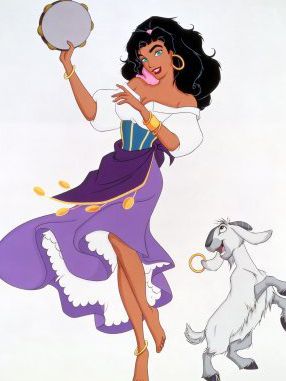 *ESMERALDA & DJALI ~ The Hunchback of Notre Dame, 1996 Esmeralda Cosplay, Esmeralda Disney, The Hunchback Of Notre Dame, Animation Disney, Hunchback Of Notre Dame, Disney Wiki, Karakter Disney, Film Disney, Walt Disney Animation