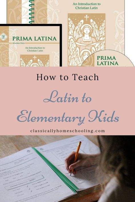 Latin Language Learning, Homeschool Foreign Language, Elementary Homeschool, Teaching Latin, Classical Homeschool, Catholic Homeschool, Latin Language, Homeschool Elementary, Classical Education