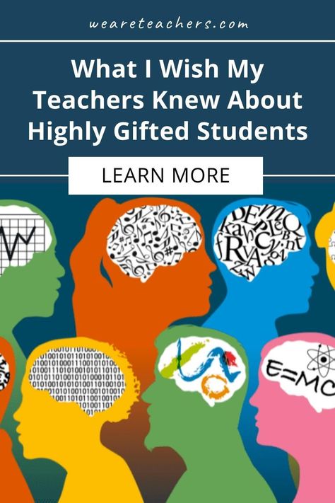 Learn how teachers can best meet the needs of their highly gifted students from a highly gifted student herself! Teaching Gifted And Talented Students, Gifted Classroom Setup, Gifted Students Activities, Teacher Resources Organization, Gifted Classroom, Teaching Theme, Teacher Career, Gifted Students, First Year Teaching