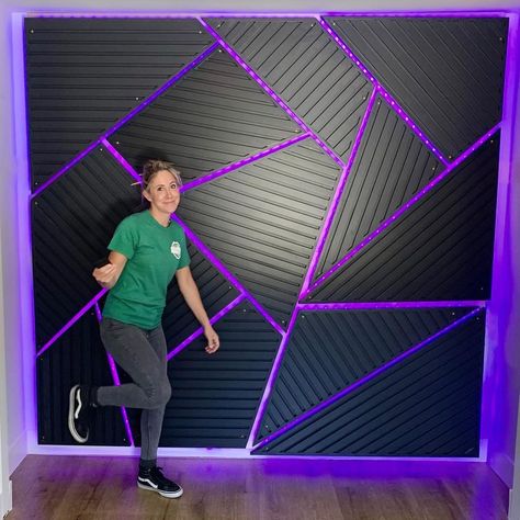 Soundproof Gaming Room, Sound Proof Room Design, Music Room Sound Proofing, Gaming Room Wall Design, Streaming Background Ideas, Diy Gamer Room, Kids Gamer Room, Boys Bedroom Ideas Gamer, Boys Gamer Bedroom Ideas