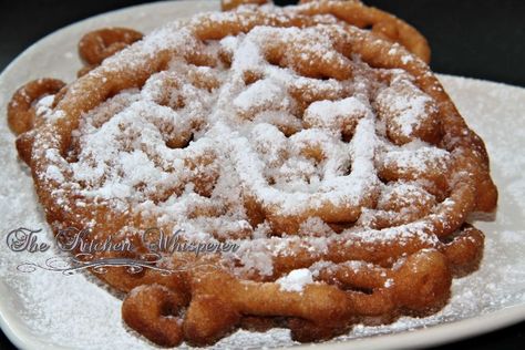 The Kitchen Whisperer Ultimate Carnival Funnel Cakes Recipe With Self Rising Flour, Easy Funnel Cake, Funnel Cake Recipe, Funnel Cakes, Funnel Cake, Self Rising Flour, How To Make Cake, Cake Recipe, Funnel