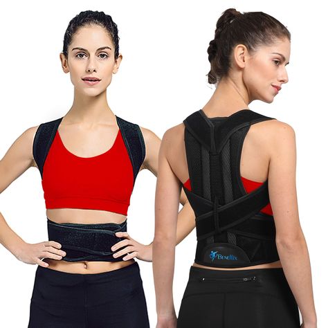 Amazon.com: Back Brace Posture Corrector for Women and Men (27.5"-31.4" Waist): Gateway How To Correct Back Posture, How To Fix Sway Back Posture, Posture Support Brace, Back Support Brace Posture Correction, Adaptive Fashion, Posture Corrector For Men, Posture Corrector For Women, Men Back, Correct Posture