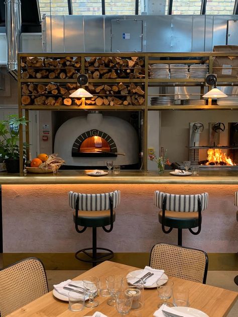 Pizza Oven Restaurant, Italian Restaurant Interior Design, Italian Restaurant Design, Buchanan Studio, Italian Restaurant Interior, Pizzeria Design, Photography Space, Wine And Pizza, Meat Restaurant