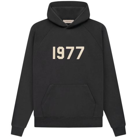 1977 Hoodie, Essentials Hoodie, Fear Of God Essentials, Fear Of God, Mens Essentials, Off Black, Henley Shirts, Oversize Hoodie, Track Jackets