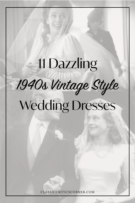 Vintage Bridesmaid Dresses 1940s, 1940 Wedding Dress Vintage, 40s Wedding Theme, 1940s Wedding Dresses, Vintage Wedding Dress 1950s 1940s, 1940 Wedding Dress, 1940’s Wedding Dress, Wedding Dresses 40s, Wedding Dress 1940s