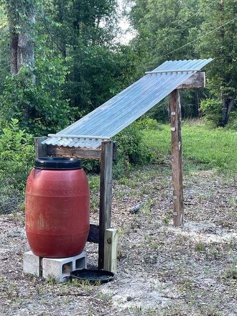 Water Collection System, 2x4 Projects, Water Collection, Rain Barrel, Have Inspiration, Backyard Diy Projects, Rain Water Collection, Outdoor Diy, Vegetable Garden Design