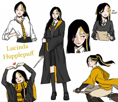 Hufflepuff Characters, Rainbow Witch, Harry Potter Ocs, Harry Potter Magic Awakened, Hufflepuff Outfit, Hogwarts Oc, Magic Awakened, Harry Potter Marvel, Dark Harry