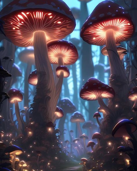 Magical mushroom world from Hidden underground world. 🍄🍄🍄 #ai #aiart #digitalart #aiartist #mashroom🍄 #hiddnworld #mistery #anotherworld #underground Nature, Mushroom World, Magical Mushroom, Underground World, Magic Mushroom, Game Inspiration, May 7, Another World, Fantasy World