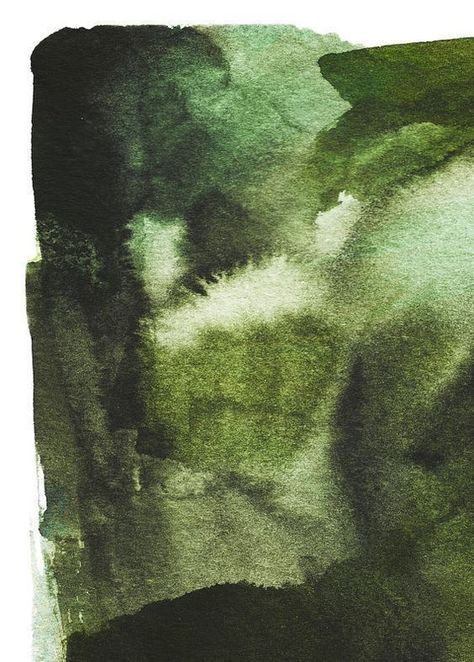 Green Art Abstract, Painting Dark, Green Painting, Art Forest, Green Paintings, Green Wall Art, Arte Inspo, Green Watercolor, Green Art