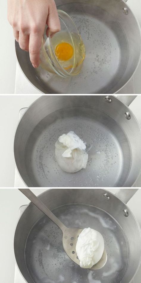 Essen, Pouched Eggs, Cooking Poached Eggs, Easy Poached Eggs, Soft Poached Eggs, Poached Egg Recipe, How To Make A Poached Egg, Cooking Bowl, How To Make Eggs