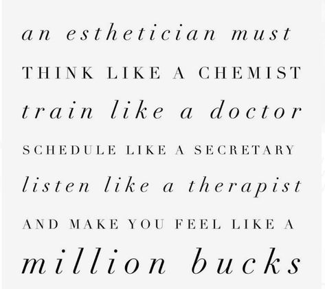 Brooke Pellegrini on Instagram: “Happy National Aesthetician Day 😍 I am absolutely in love with my career and I am so happy to have graduated last month and I cannot wait…” Facialist Quotes, Esthetician Goal Board, Esthetician Mission Statement, Aveda Esthetician, Facials Quotes, Esthetician Life, Spa Quotes, Esthetician Inspiration, Esthetician Quotes