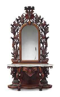 A VICTORIAN CARVED WALNUT HALL TREE Antique Hall Tree, Steampunk Architecture, Gothic Noir, Rococo Revival, Interesting Interiors, Hall Furniture, Refinished Furniture, Dream Furniture, Carved Furniture