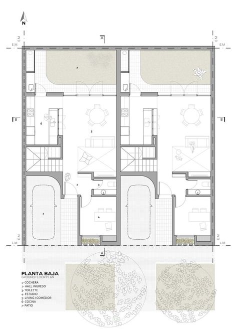 Triplex House, Row House Design, Duplex Floor Plans, Modular Housing, Duplex Plans, Duplex Design, Vintage House Plans, Duplex House Plans, Floor Plan Layout