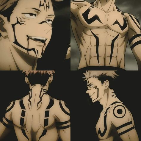 Sukuna Genderbend Cosplay, Sukuna Cosplay Men, Choso Face Marking Tattoo, Sukuna Body Markings, Sukuna Knee Tattoo, Sukuna With One Tooth, Sukuna Physique, Sakuna Jujutsu Kaisen Tattoos, Sukuna Outfit Inspired Female