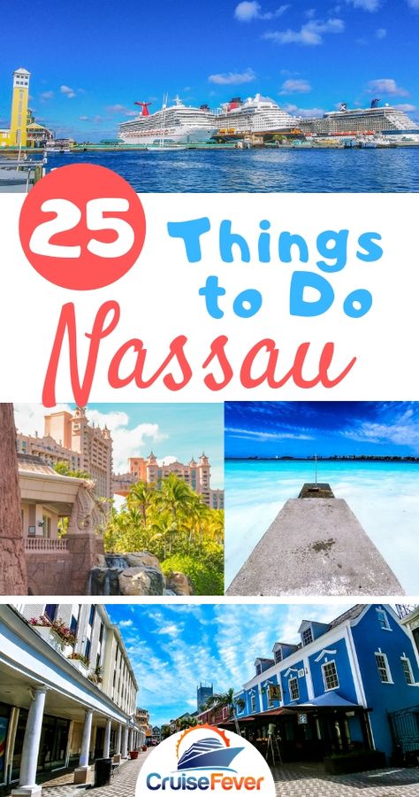 Going to Nassau, Bahamas on a cruise?  Here are some of the best things to do and excursions to book.  There are plenty of good reasons to get off the ship, so check out our list so you don't miss any of them.  #nassau #thingstodonassau #cruisefever #nassaucruise via @cruisefever Nassau Bahamas Things To Do, Nassau Bahamas Cruise Port, Cruise List, Bahamas Nassau, Cruising Tips, Sisters Trip, Cruise Ideas, Cruise Life, Cruise Ports