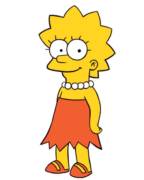 Lisa Simpson "The Simpsons" (Yeardley Smith) (TV) Tv Cartoon Characters Drawing, Simson Drawings Easy, Lisa Simpson Drawing Easy, The Simpsons Drawings, Lisa Simpson Drawing, Character Drawing Easy, Simpson Drawings, Cartoon Simpsons, Simpson Drawing