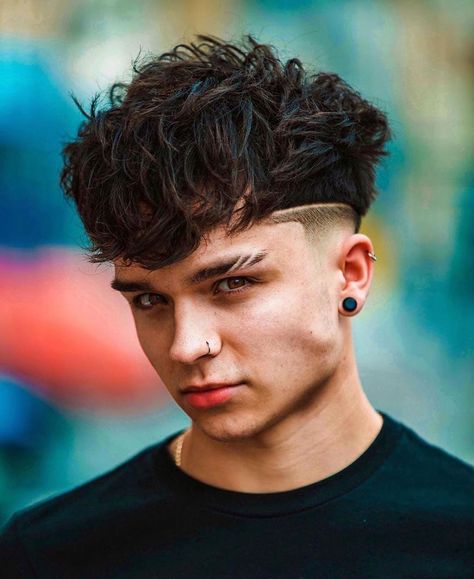 7,958 Likes, 31 Comments - MENS HAIR, BEARDS & TUTORIALS (@brutalbarbers) on Instagram: “Present: @lidsbarbers 📷 Comment below your thoughts about this one, and tag a friend 👇…” Eyebrow Cut, Eyebrow Slits, Dark Eyebrows, Eyebrow Design, Men Haircut Curly Hair, Eyebrow Hacks, Guys Eyebrows, Full Brows, Men Hair Color