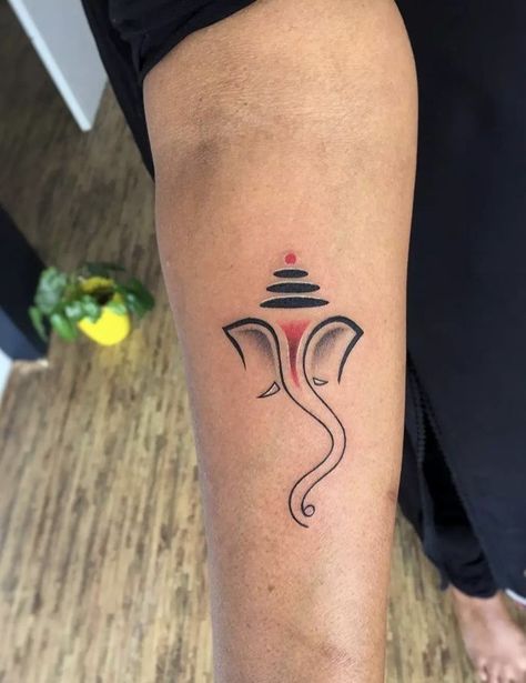 Vinayagar Tattoo Design, Simple Ganesh Tattoo, Ganapathi Tattoo Designs, Ganpati Bappa Tattoo Design, Ganapati Tattoo Design, Ganapati Tattoo, Bappa Tattoo Design, Ganpati Tattoo Designs, Bappa Tattoo