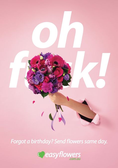 Flower Ads Ad Campaigns, Flower Creative Ads, Flower Campaign, Flower Ads, Flower Advertising, Valentines Day Campaign, Spring Advertising, Fresh Sends, Flower Advertisement