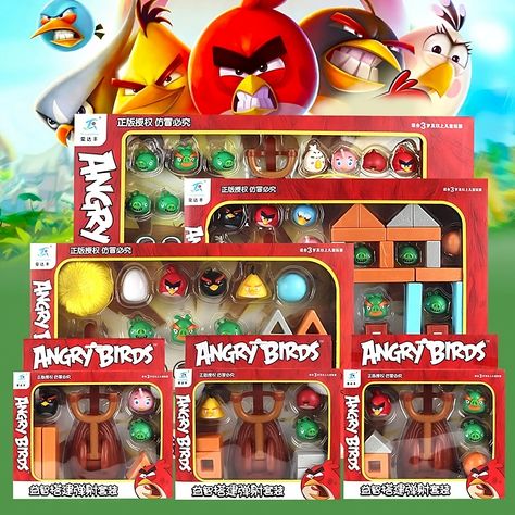 Birds Toys, Pig Images, Game Birthday, Combat Armor, Boys Gift, Set Game, Angry Bird, Building Blocks Toys, Crossbow