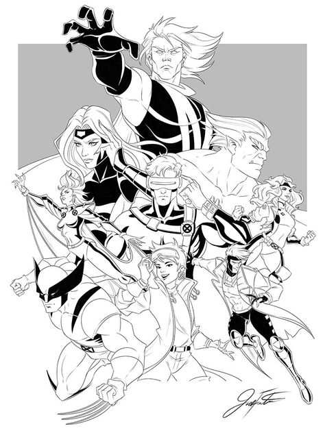 Xmen Coloring Pages, X Men Coloring Pages, Marvel Coloring Pages, Xmen Art, Marvel Coloring, Jean Grey, Xmen, X Men, Comic Art