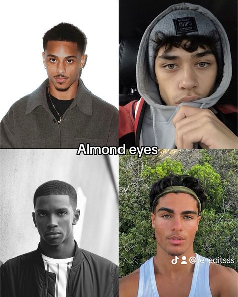 Which eyes do you have? Almond Eyes Men, Character Appearance, Crazy Video, Boy Oc, Almond Eyes, Weird Gif, Character Traits, Character Trait, Body Figure