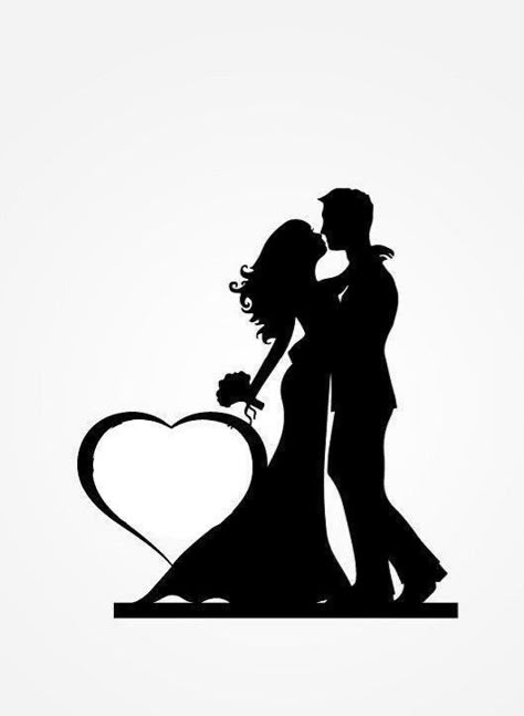 Bride Groom Silhouette, Bride And Groom Silhouette, Splash Images, Fashion Angels, Couple Silhouette, Wedding Silhouette, Silhouette Painting, Silhouette Clip Art, Love Animation Wallpaper