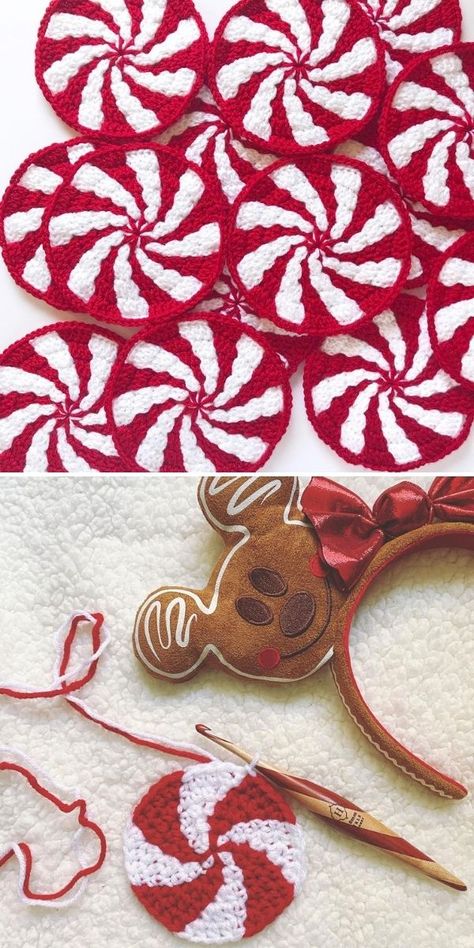 Quick Roundup - Peppermint Crochet Blanket Ideas | Crochetpedia Crochet Peppermint Granny Square, Crocheted Peppermint Coasters, Peppermint Blanket Crochet Pattern, Crochet Peppermint Blanket, Peppermint Candy Crochet Blanket, Crochet Christmas Peppermint, Christmas Tree Skirts Crochet Patterns Free, Crochet Peppermint Afghan, Peppermint Crochet Blanket