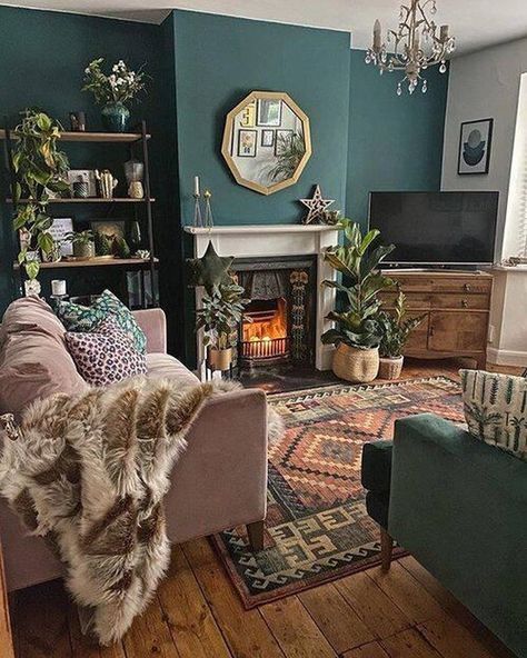 Dark Green Kitchen, Jade Design, Living Room Ideas Bohemian, Gorgeous Sofas, Rooms Ideas, Design Living Room, Apartment Living Room, Design Living, Room Wall Decor