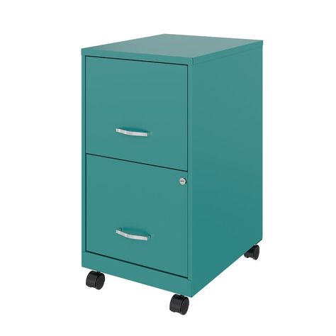 Inbox Zero 14.25'' Wide 2 -Drawer Mobile Steel Vertical Filing Cabinet & Reviews | Wayfair Cute Filing Cabinet, 2 Drawer File Cabinet, Drawer Filing Cabinet, Hanging File Folders, Metal Filing Cabinet, Mobile File Cabinet, File Cabinets, Inbox Zero, Hanging Files