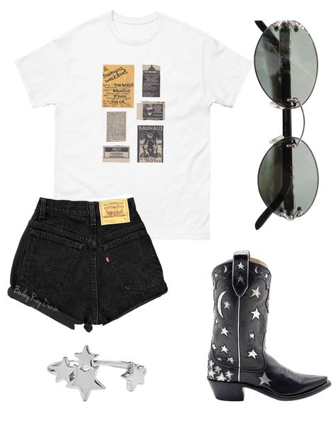 Goth Cowgirl Aesthetic, Dark Cowgirl Aesthetic, Yallternative Aesthetic, Yallternative Aesthetic Outfits, Goth Cowgirl, Punk Concert, Cowgirl Aesthetic, Dark Outfits, Style Finder