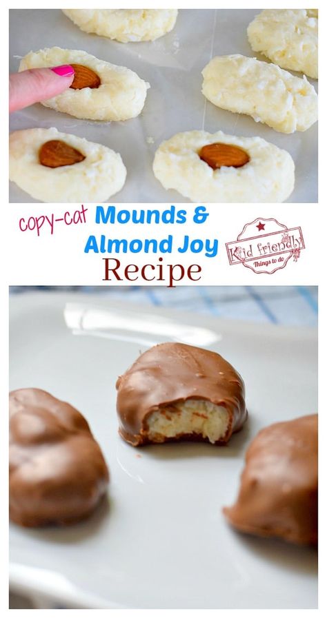 Copycat Almond Joy Candy Bars, Copycat Almond Joy, Almond Joys Recipe, Almond Joy Filling, Pie, Homemade Almond Joys, Home Made Almond Joy, Homemade Almond Joy Bars, Homemade Mounds Candy