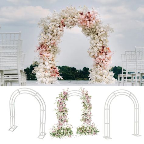 Heavy Duty Bridal Metal Wedding Arch Stunning Garden Arbor Floral Backdrop Stand | eBay Tulip Wedding Arch, Simple Arch Decoration Wedding, Bridal Shower Garden, Plants Wedding, Vine Plants, Shower Garden, Metal Wedding Arch, Backdrop For Wedding, Tulip Wedding