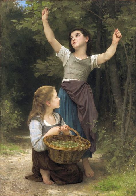 bouguereau, william - Recolte de noisettes | Adolph William … | Flickr Adolphe Bouguereau, William Adolphe, William Adolphe Bouguereau, Academic Art, Edgar Degas, Arte Inspo, Oil Painting Reproductions, Classical Art, Painting Reproductions